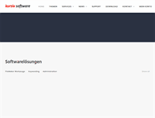 Tablet Screenshot of kursiv-software.com